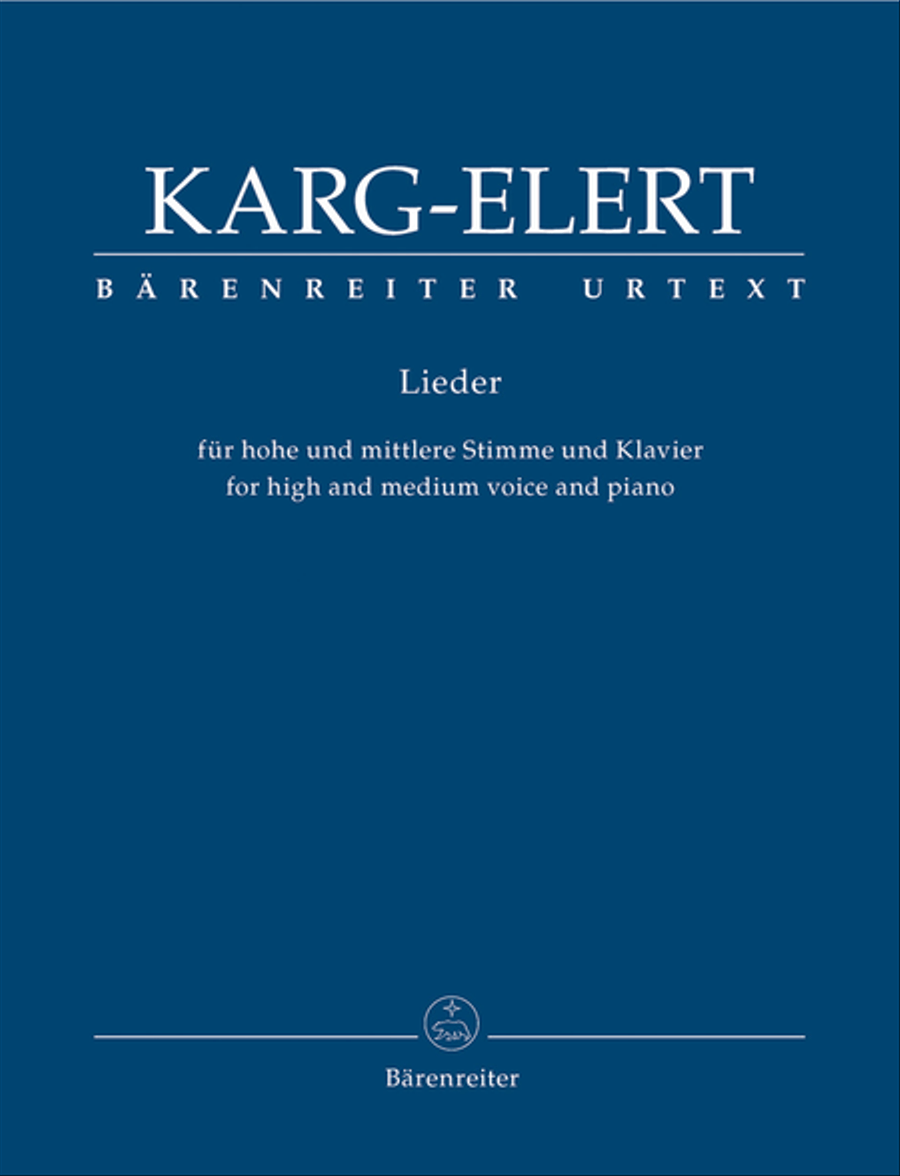 Lieder for high and medium voice and piano for high and medium Voice and Piano