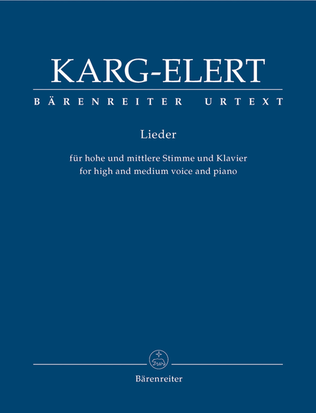Lieder for high and medium voice and piano for high and medium Voice and Piano