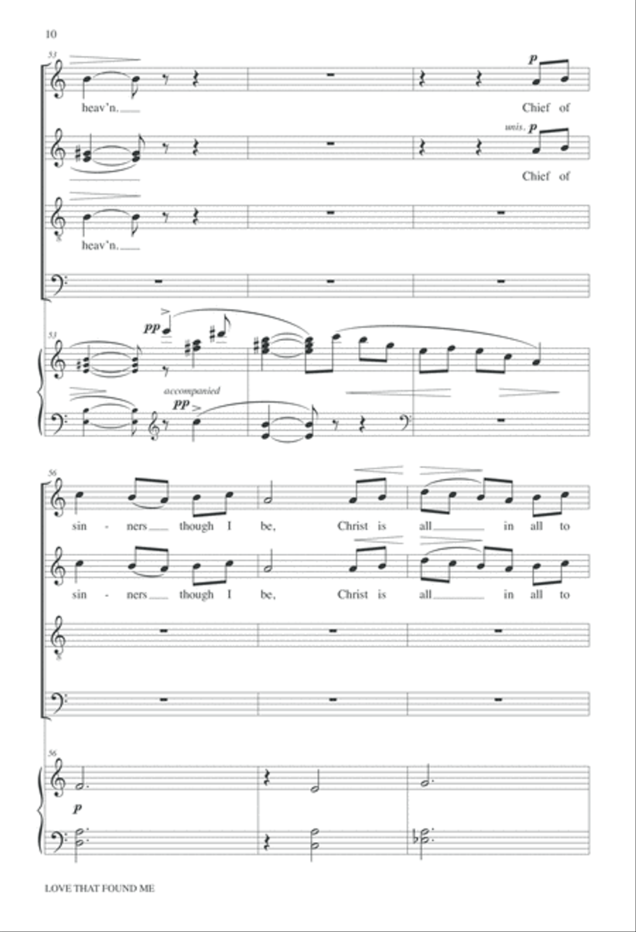 Love That Found Me 4-Part scores gallery preview page 11