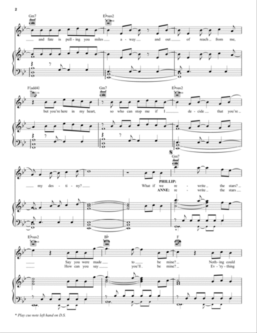 Rewrite The Stars (from The Greatest Showman) Piano, Vocal, Guitar scores gallery preview page 2