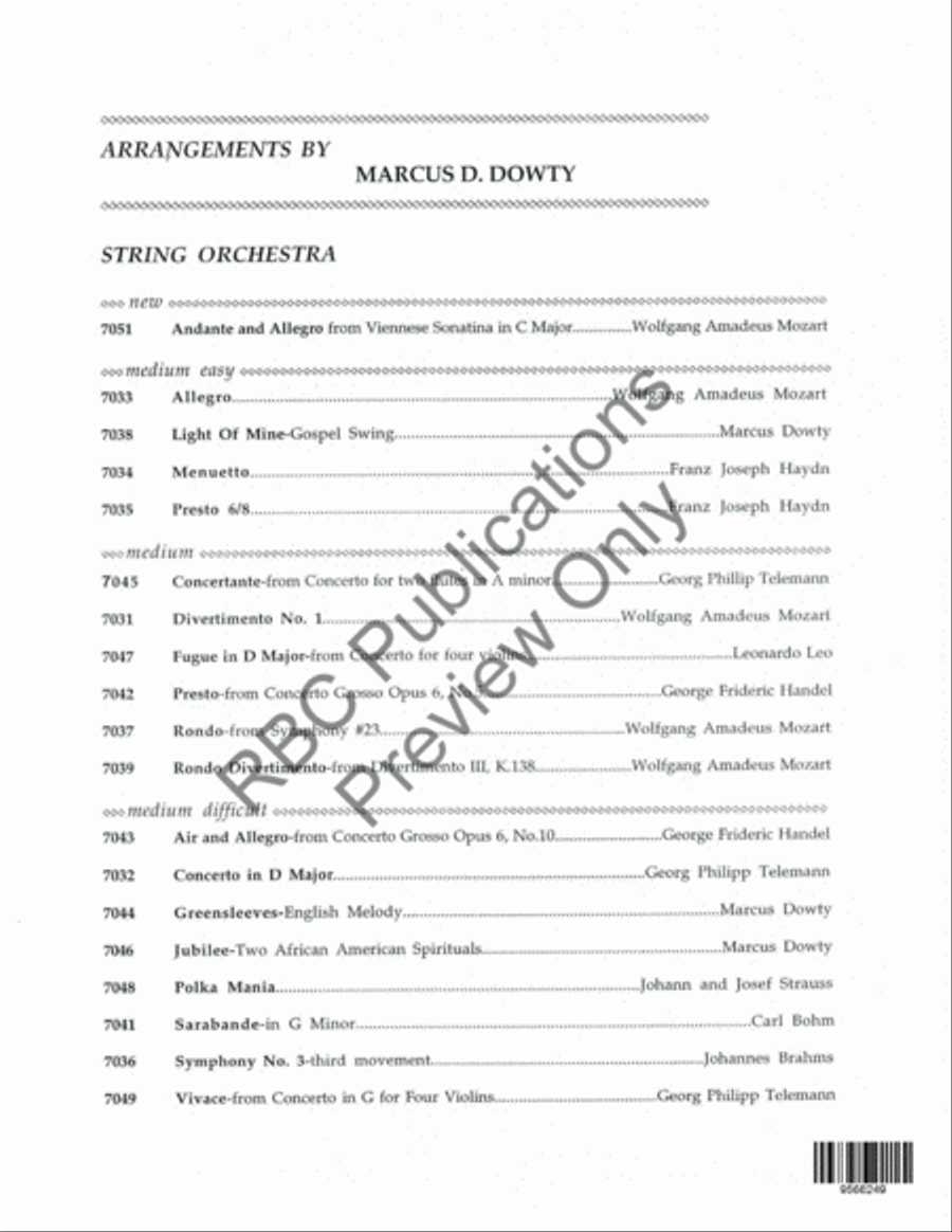 Vivace (Score) String Orchestra scores gallery preview page 17