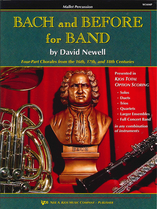 Book cover for Bach and Before for Band - Mallet Percussion