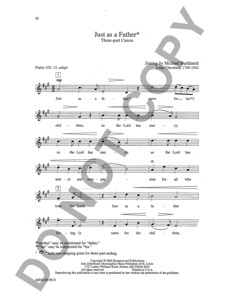 Canons for the Church Year, Set 3 (Choral Score)