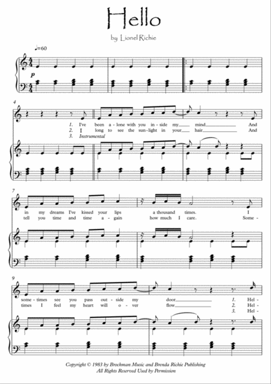 Hello Voice scores gallery preview page 1