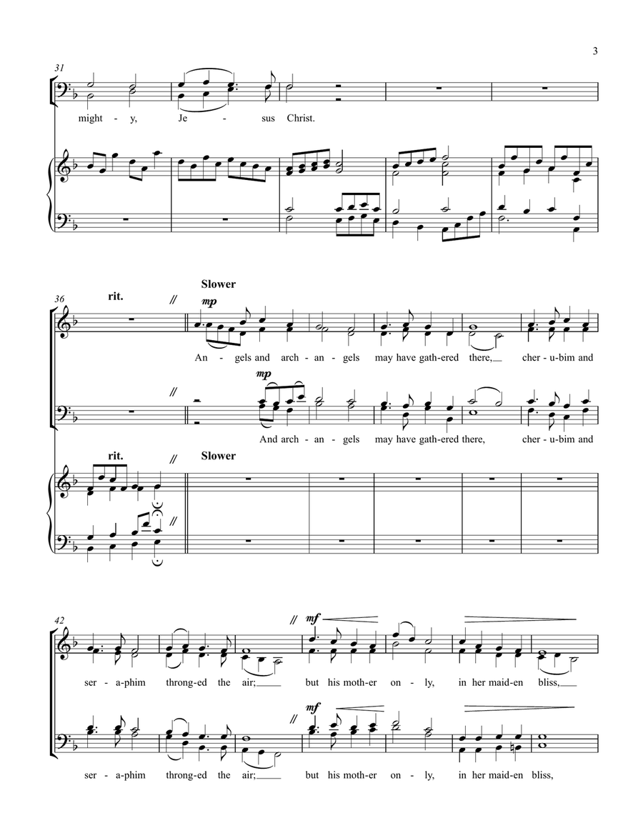 In the Bleak Midwinter In the Bleak Midwinter 4-Part scores gallery preview page 3