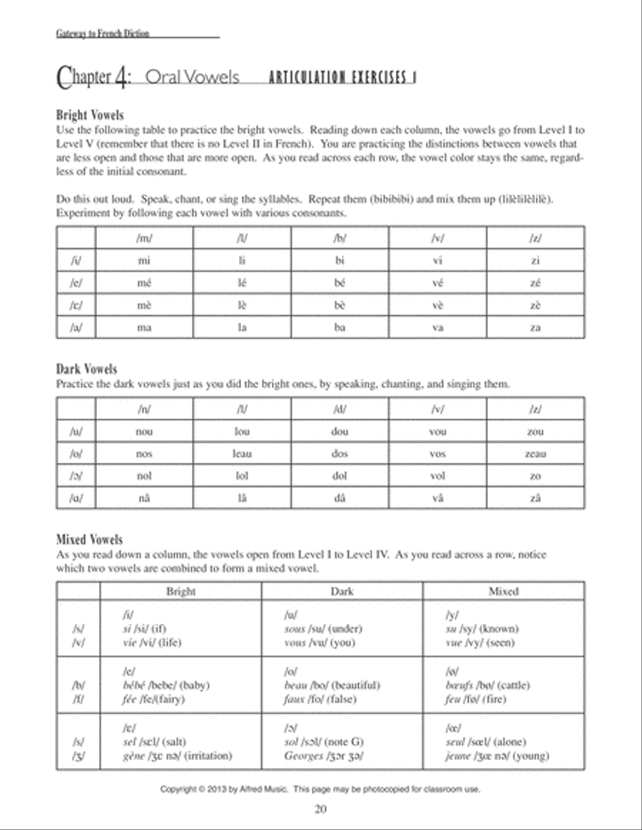 Gateway to French Diction Choir scores gallery preview page 5