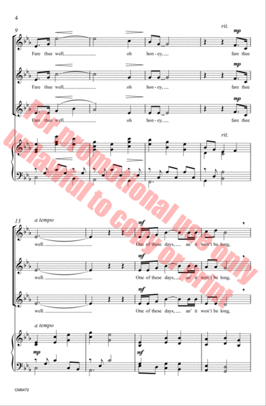 Dink's Song SSA scores gallery preview page 5
