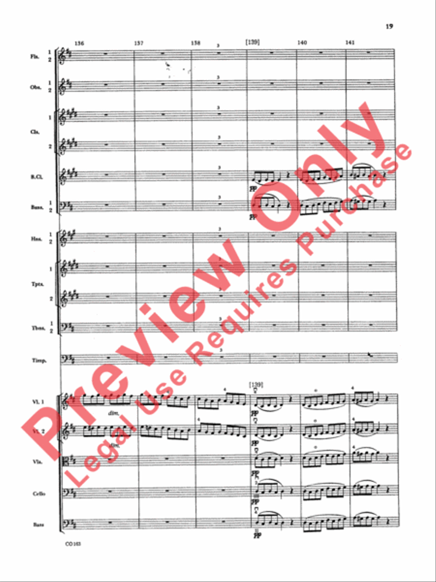 The Marriage of Figaro -- Overture Full Orchestra scores gallery preview page 22