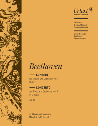 Book cover for Piano Concerto No. 4 in G major Op. 58