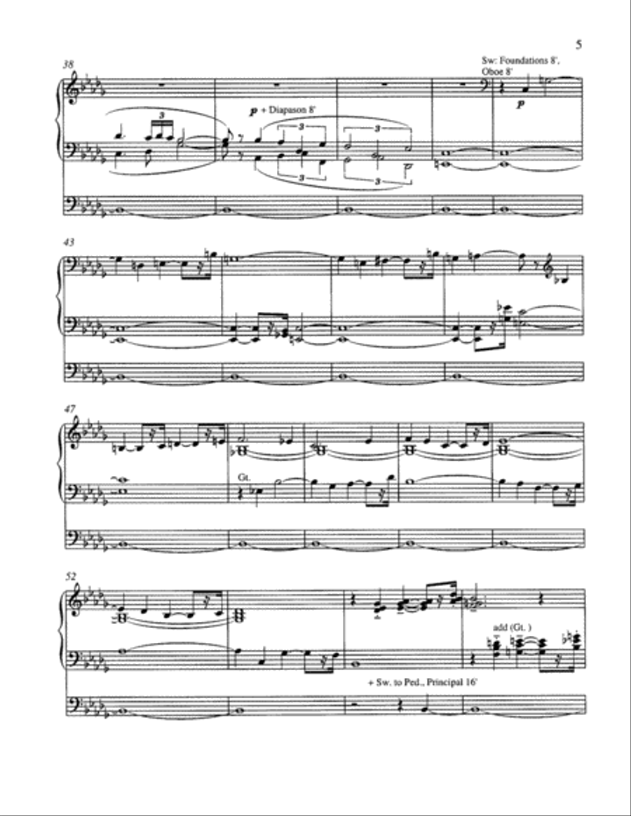 Prelude and Fugue: In Memoriam Nadia Boulanger Organ scores gallery preview page 4