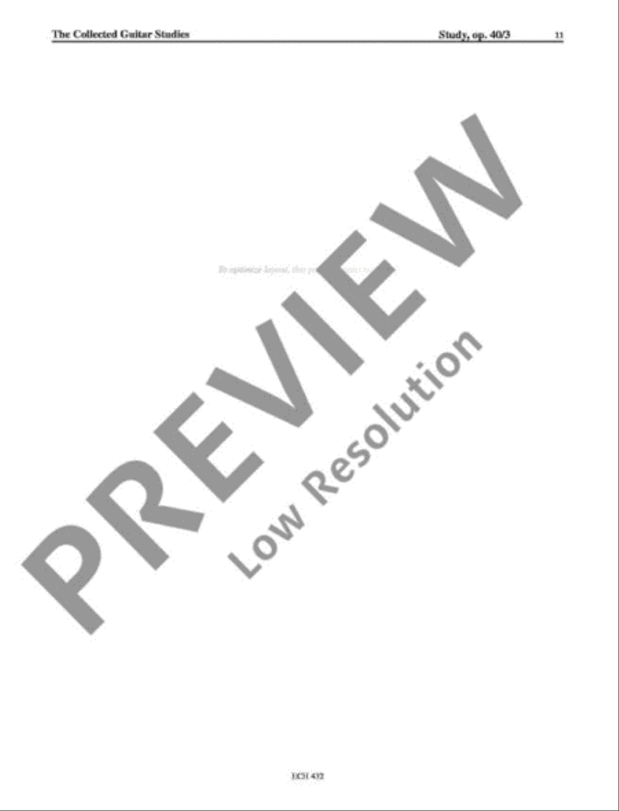 The Collected Guitar Studies Classical Guitar scores gallery preview page 12