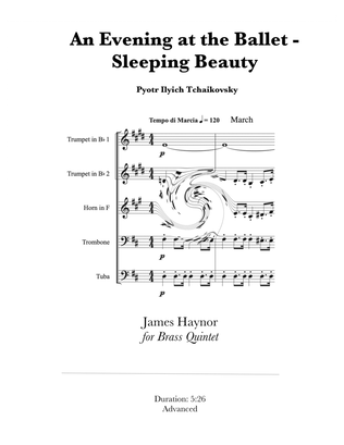 Book cover for A Night at the Ballet - Sleeping Beauty for Brass Quintet