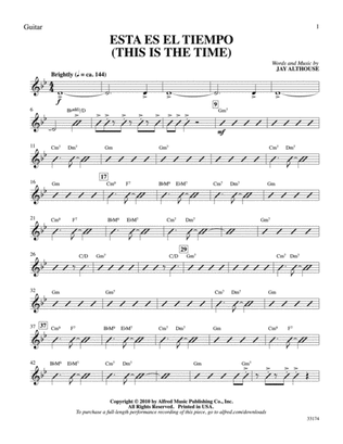 Esta Es el Tiempo (This Is the Time): Guitar