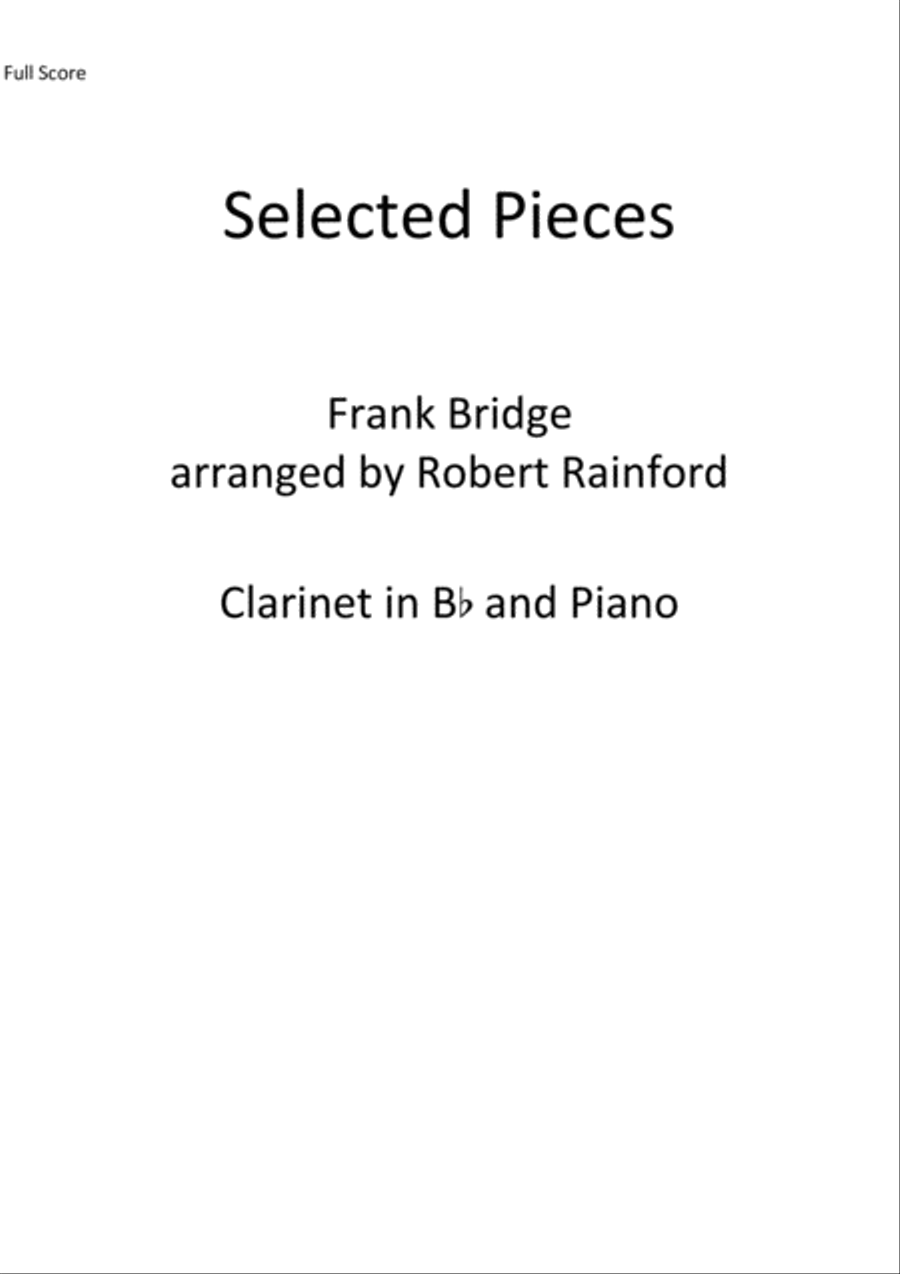 Selected Pieces Selected Pieces Score and Part scores gallery preview page 1