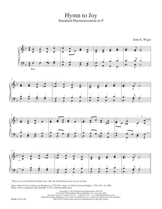 Hymn to Joy (Harmonization in F and G and Modulation)