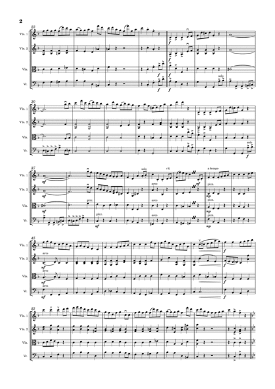 Barnacle Bill Barnacle Bill String Quartet scores gallery preview page 2