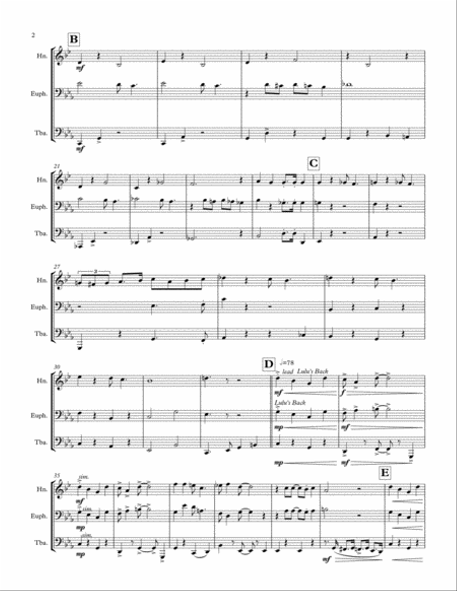 Let's Do It (Let's Fall in Love)/Lulu's Back in Town Medley Small Ensemble scores gallery preview page 2