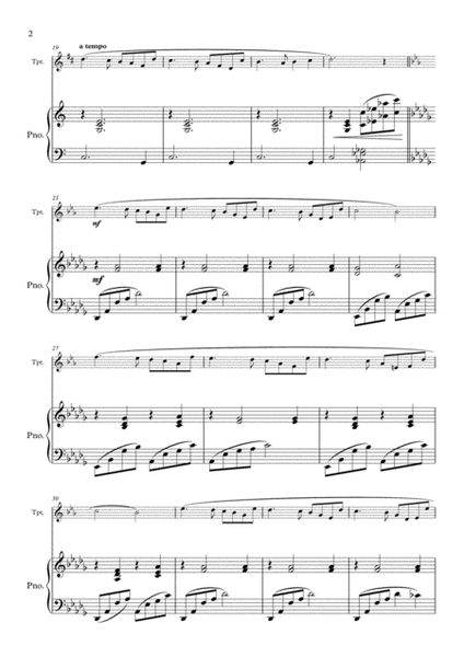 La Vie En Rose arranged for Trumpet and Piano image number null