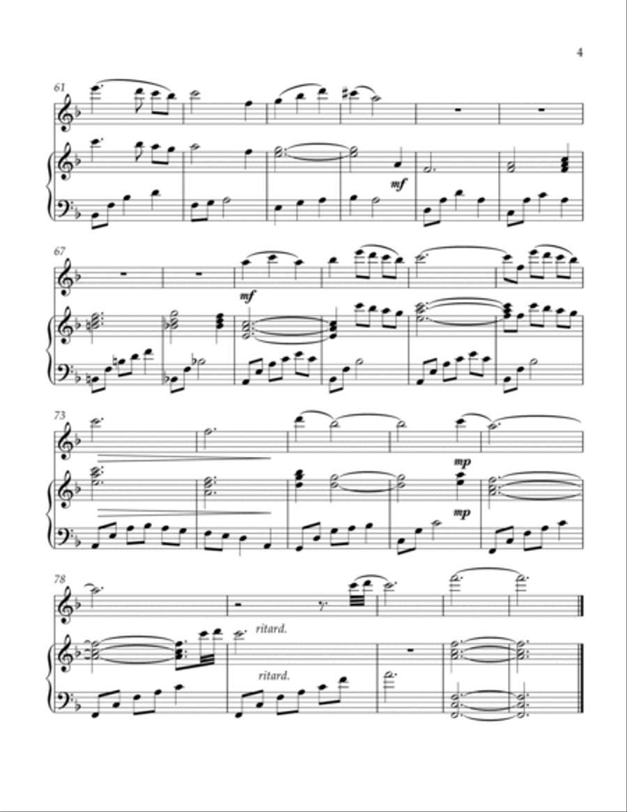 Moon River Flute Solo scores gallery preview page 5
