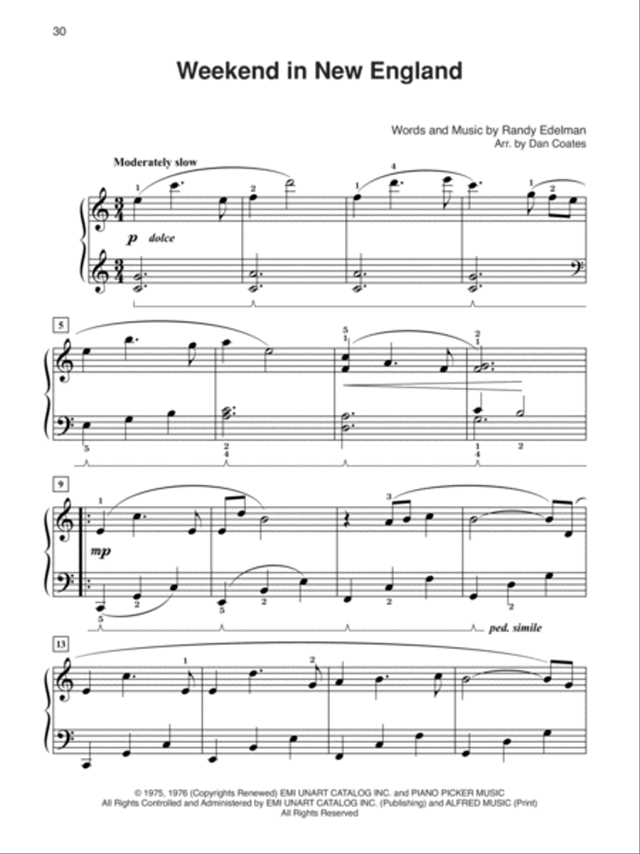 Dan Coates Popular Piano Library -- Timeless Standards Piano Solo scores gallery preview page 4