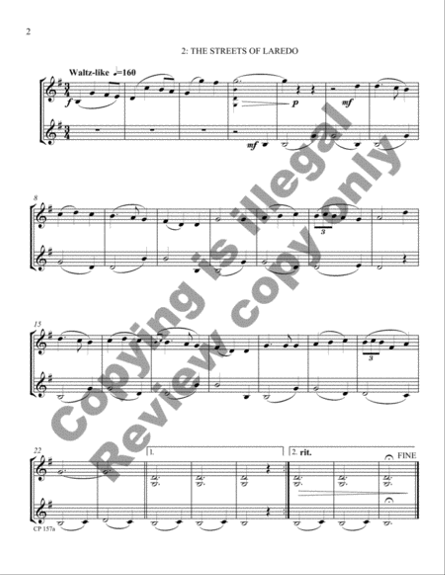 Cowboy Miniatures (Violin Version) Violin scores gallery preview page 19