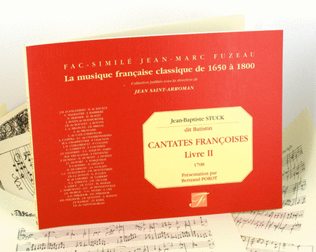 French cantatas for solo voice and continuo, with and without symphonies. Book II