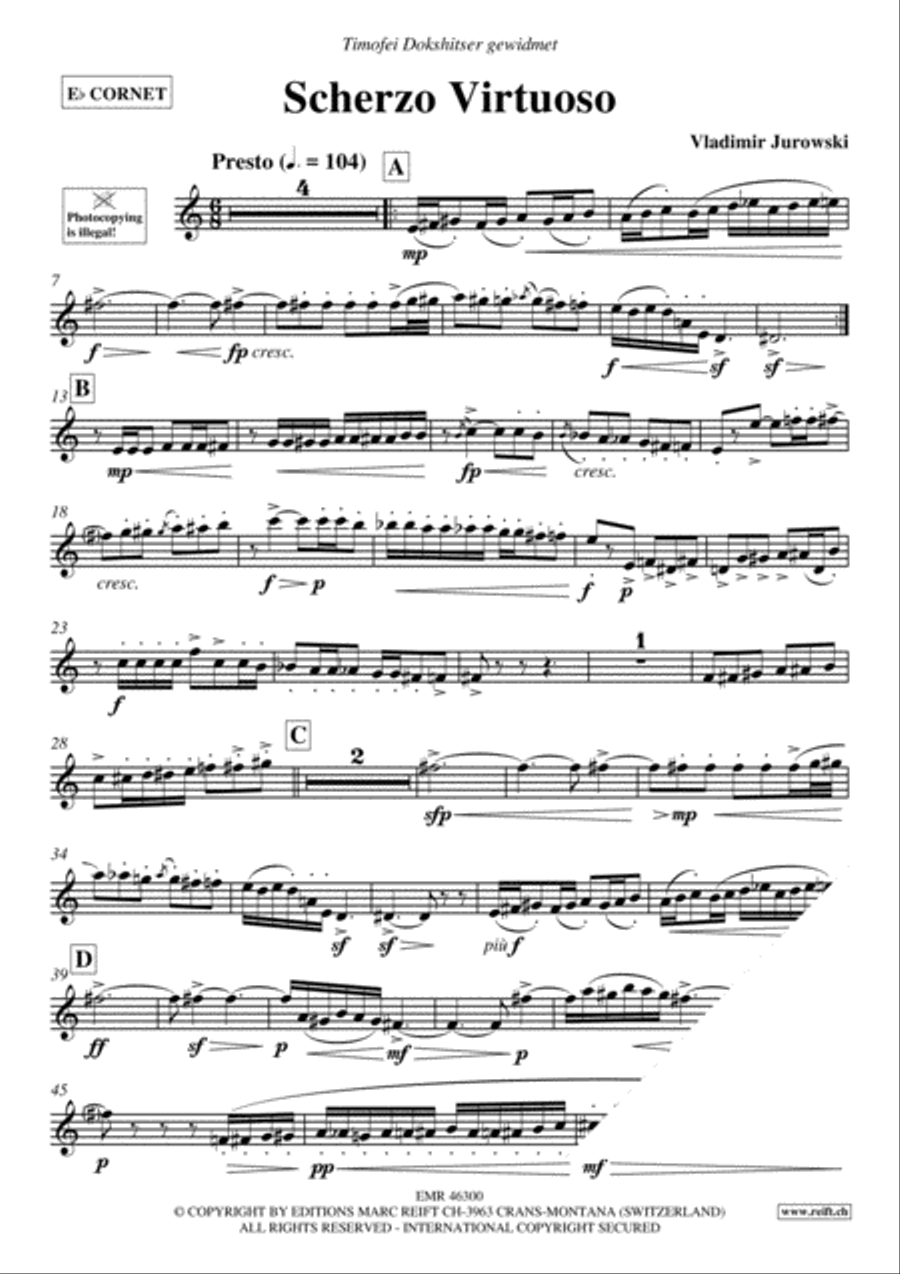 Scherzo Virtuoso Cornet scores gallery preview page 3