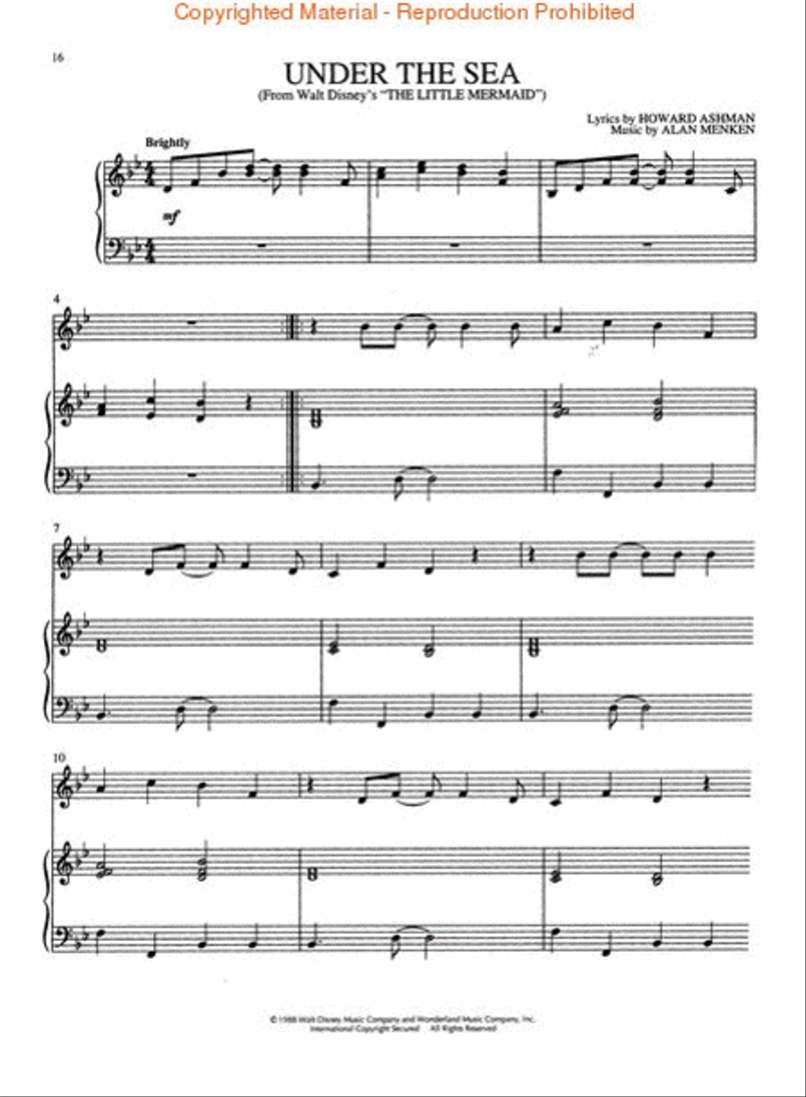 Disney Movie Favorites Piano Accompaniment scores gallery preview page 4