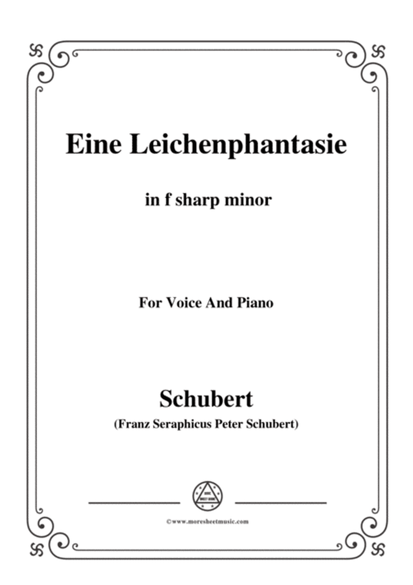 Schubert-Eine Leichenphantasie,D.7,in f sharp minor,for Voice&Piano image number null
