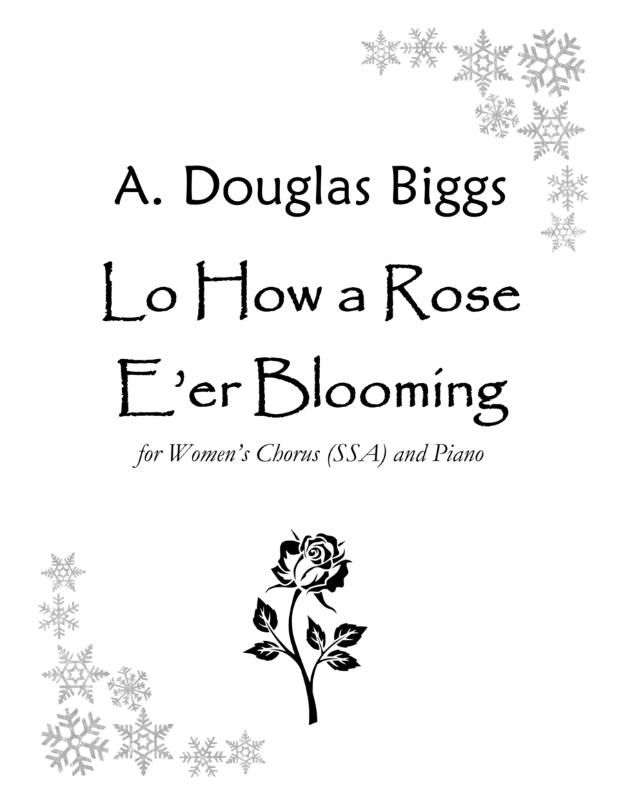 Lo How a Rose E'er Blooming for Women's Chorus and Piano image number null