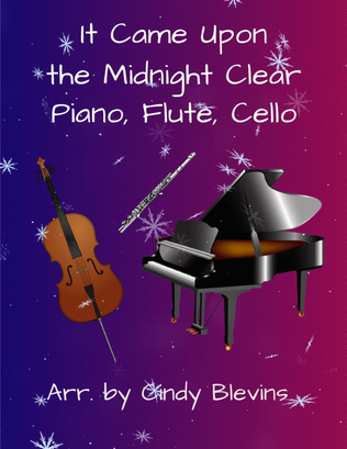 Book cover for It Came Upon the Midnight Clear, for Piano, Flute and Cello