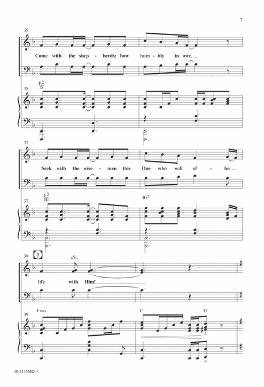 Let Us Rejoice, Christ is Born! 4-Part scores gallery preview page 7