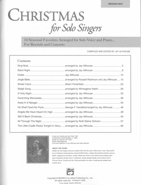 Christmas for Solo Singers image number null