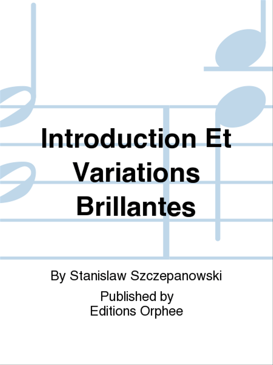 1. Introduction et Variations Brillantes sur un Air National Chamber Music scores gallery preview page 1