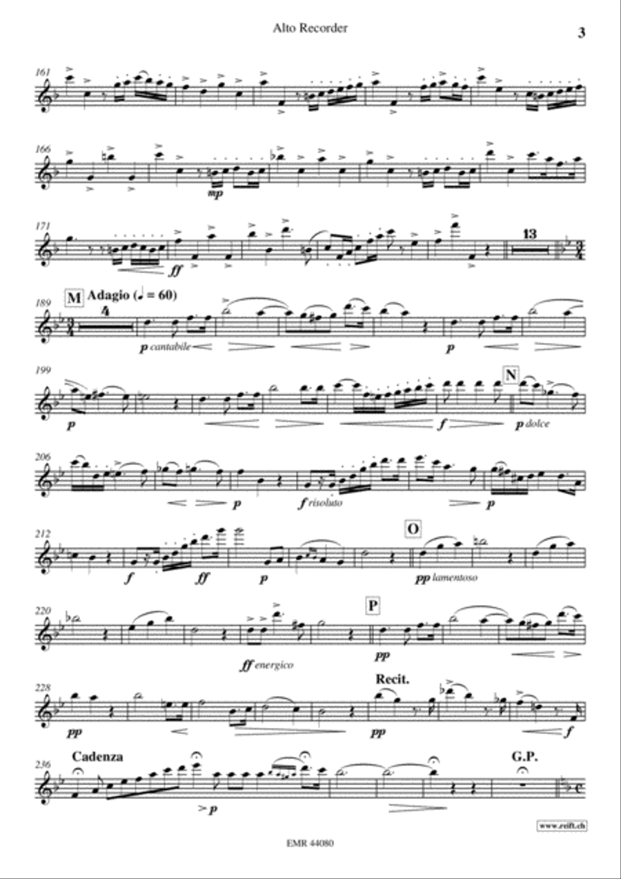 Konzert Alto Recorder scores gallery preview page 4