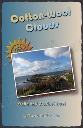 Book cover for Cotton Wool Clouds for Violin and Clarinet Duet