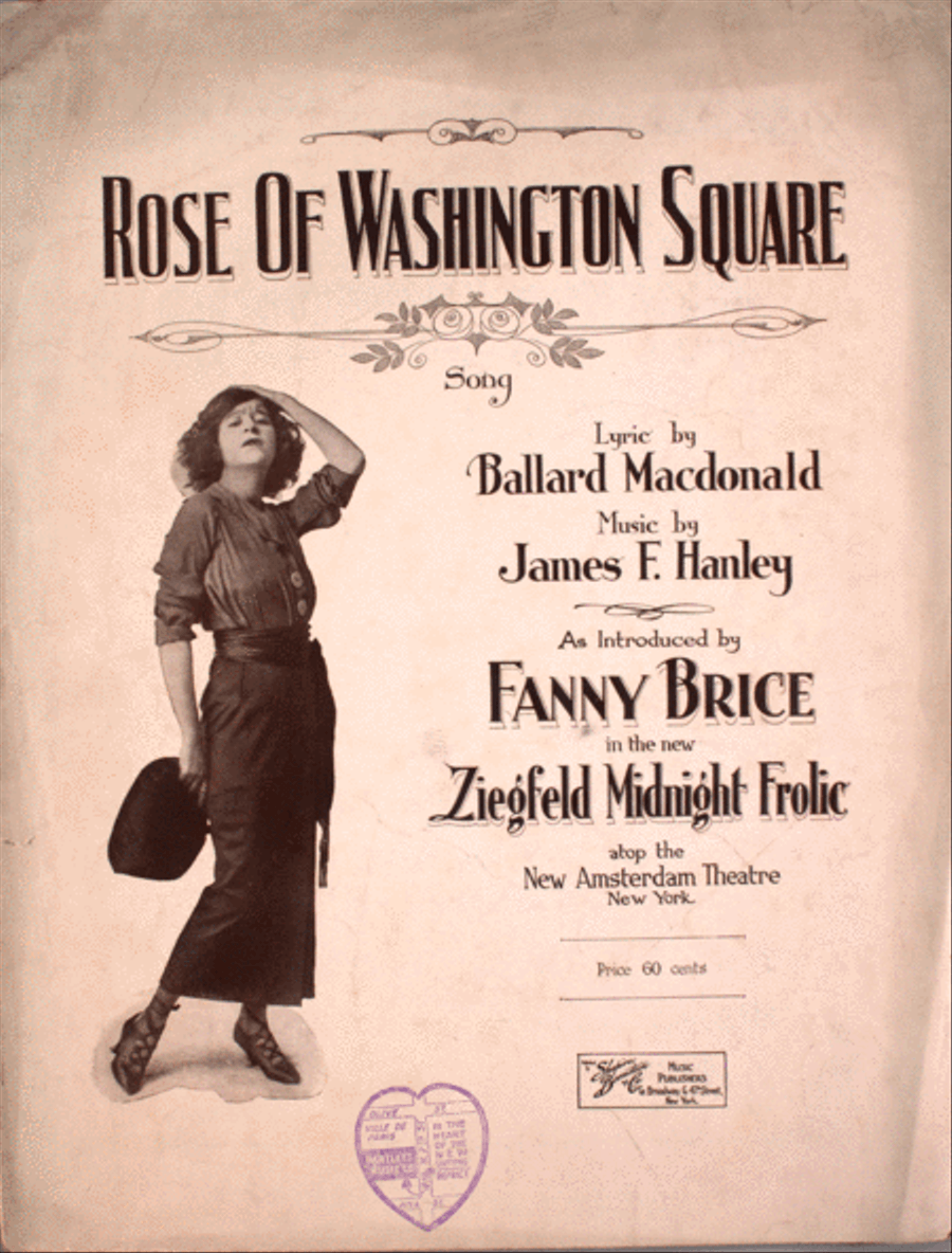Rose of Washington Square. Song Voice scores gallery preview page 1