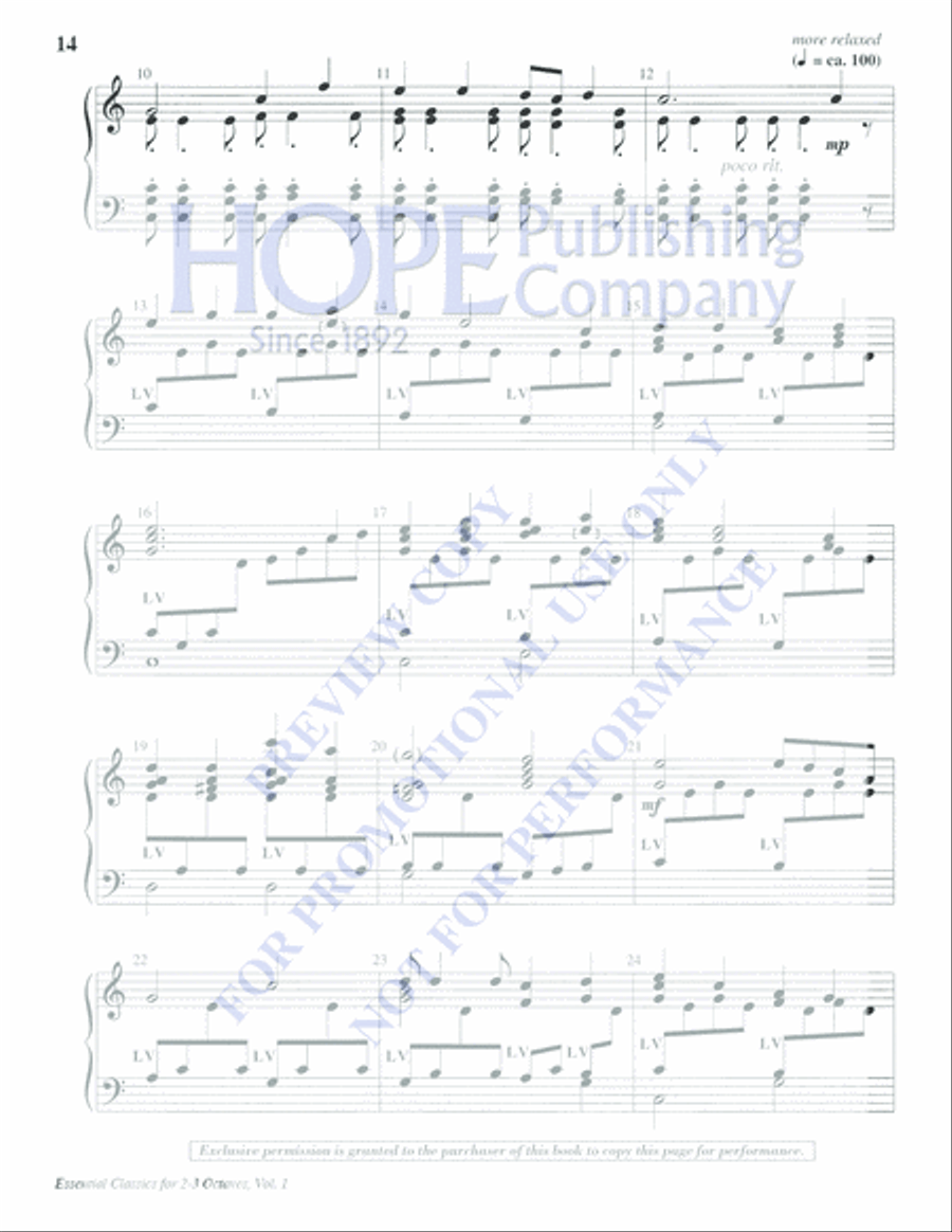 Essential Classics for 2-3 Octaves, Vol. 1 (Reproducible) 3-Octaves scores gallery preview page 16