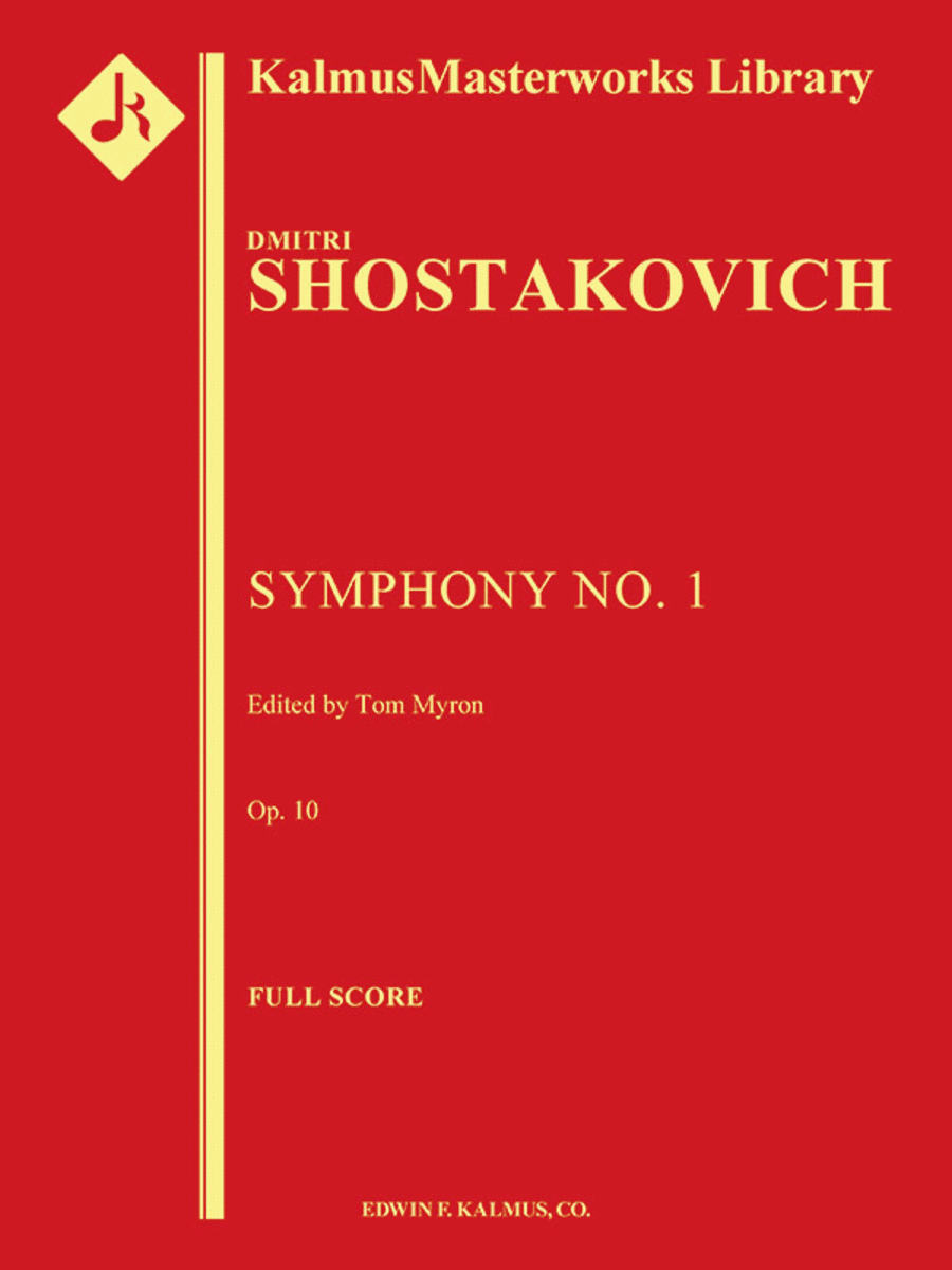 Book cover for Symphony No. 1