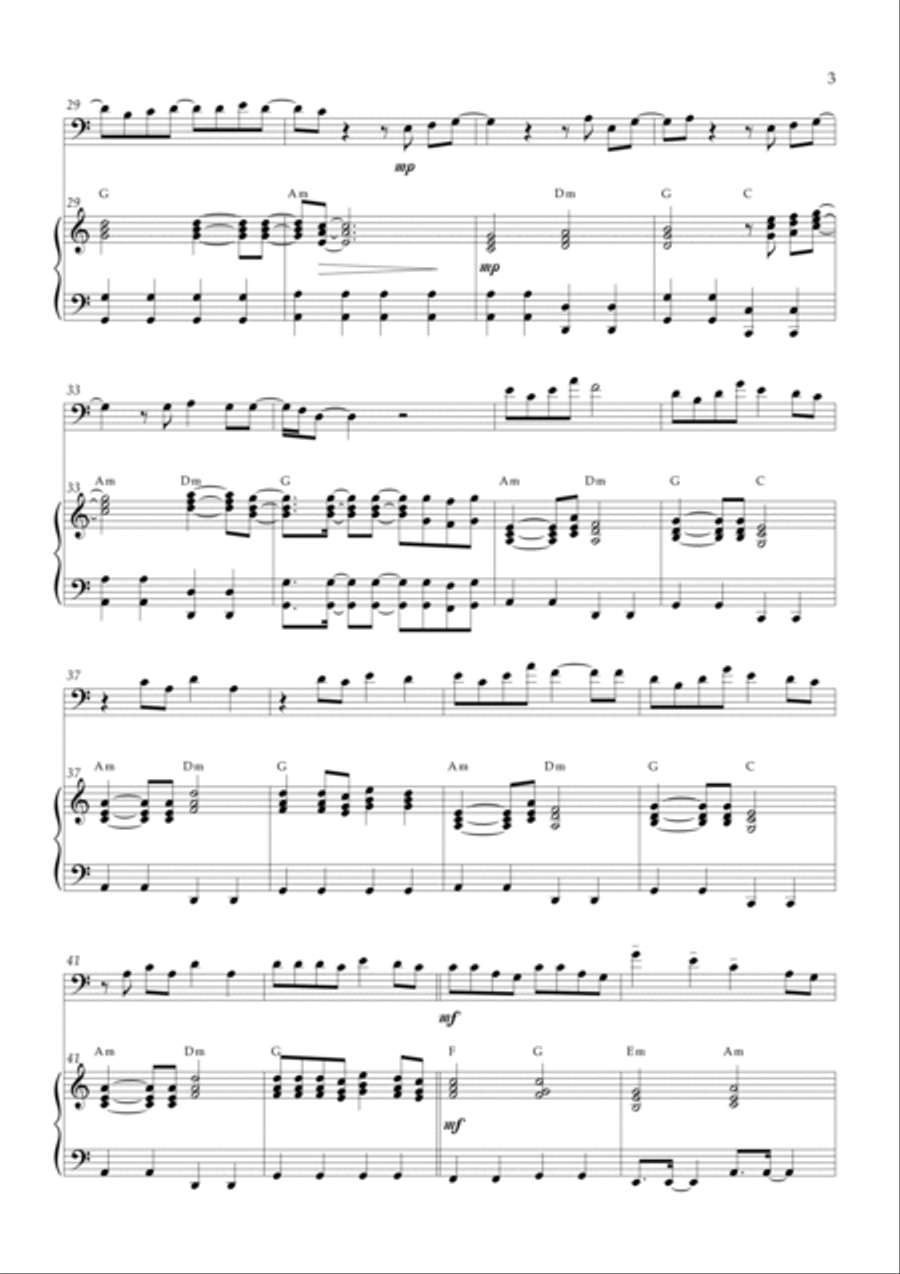 Barbie Girl Barbie Girl Double Bass scores gallery preview page 3