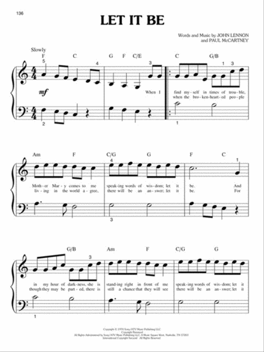 The Beatles Collection – 2nd Edition Easy Piano scores gallery preview page 7