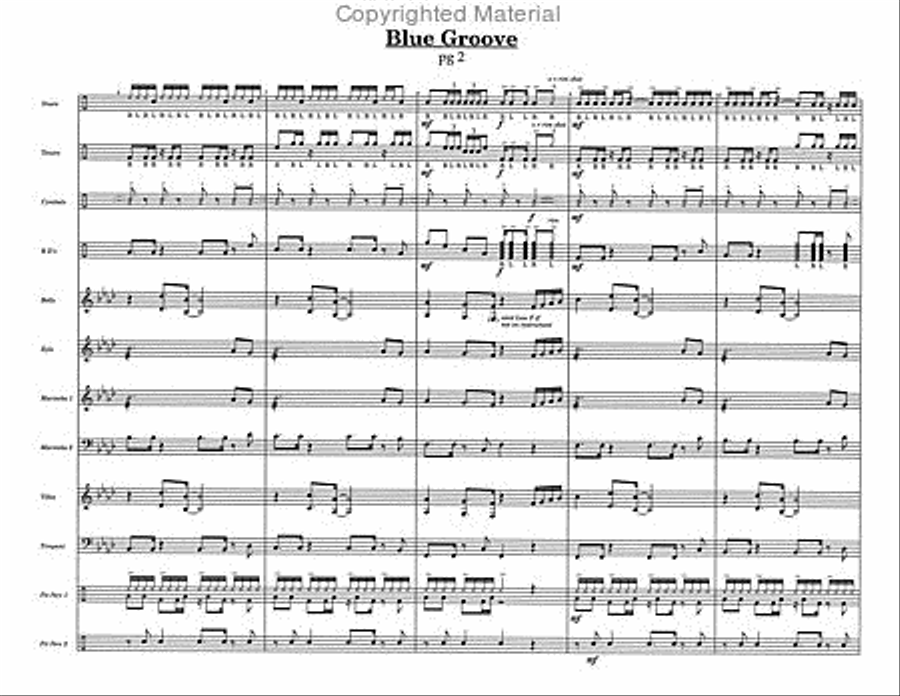 Blue Groove Blue Groove Percussion Ensemble scores gallery preview page 4