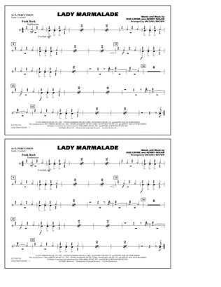 Lady Marmalade (from Moulin Rouge) (arr. Michael Brown) - Aux Percussion