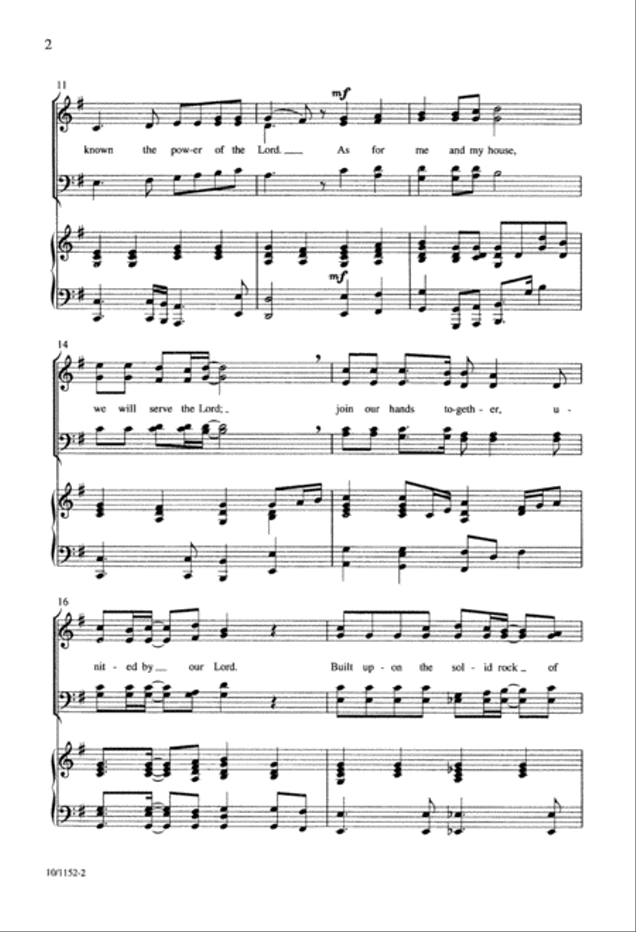 We Will Serve the Lord 4-Part scores gallery preview page 2