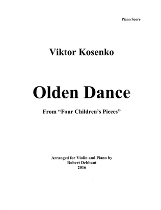 "Olden Dance" by Viktor Kosenko (from Four Children's Pieces for violin)
