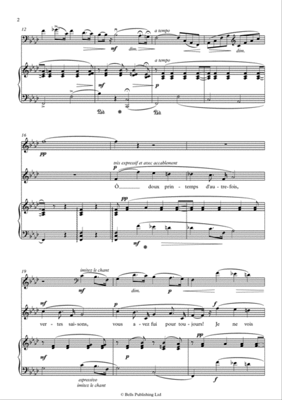 Elegie (F minor) Voice scores gallery preview page 2
