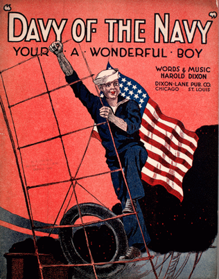 Book cover for Davy of the Navy. Your a Wonderful Boy