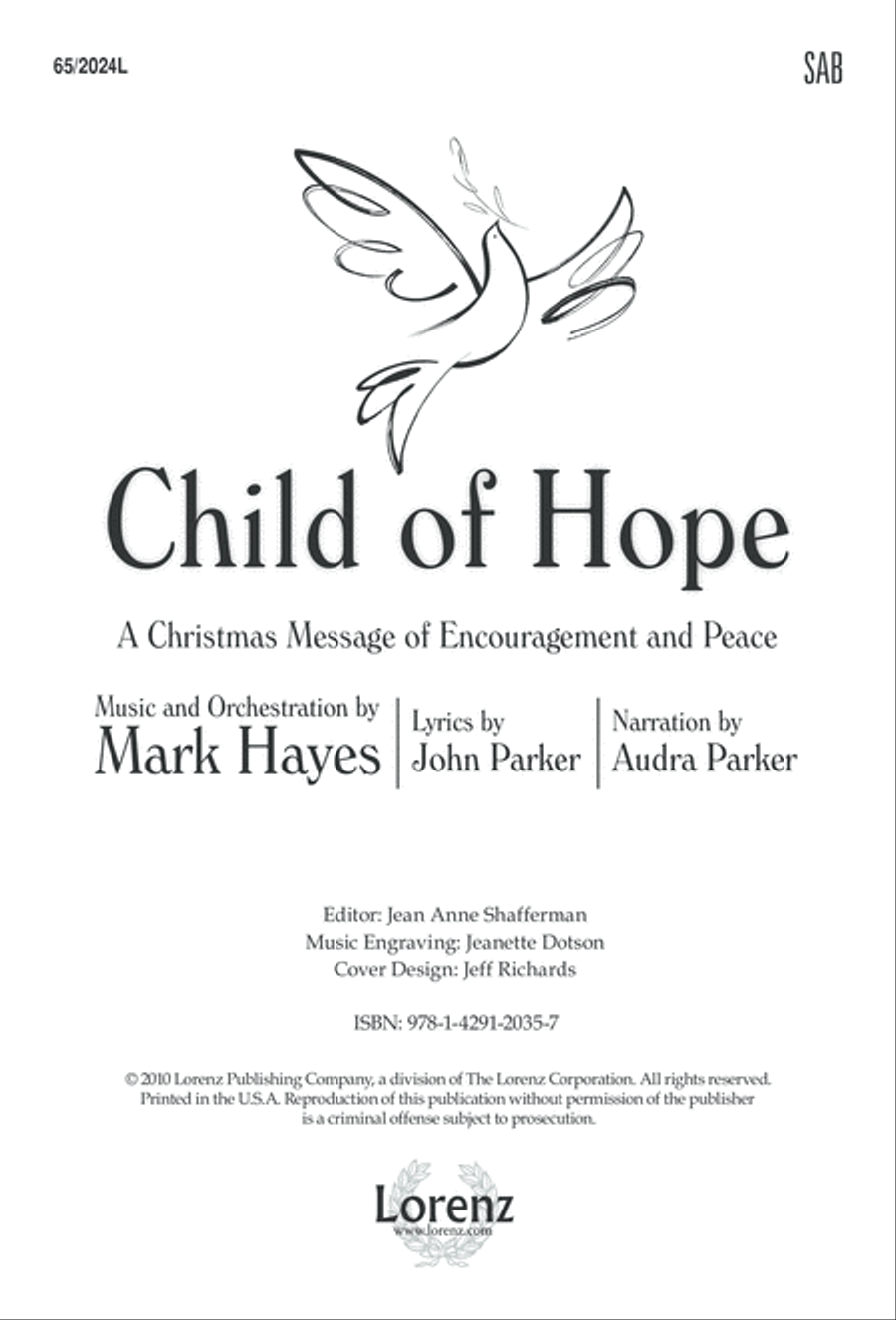 Child of Hope 3-Part scores gallery preview page 2
