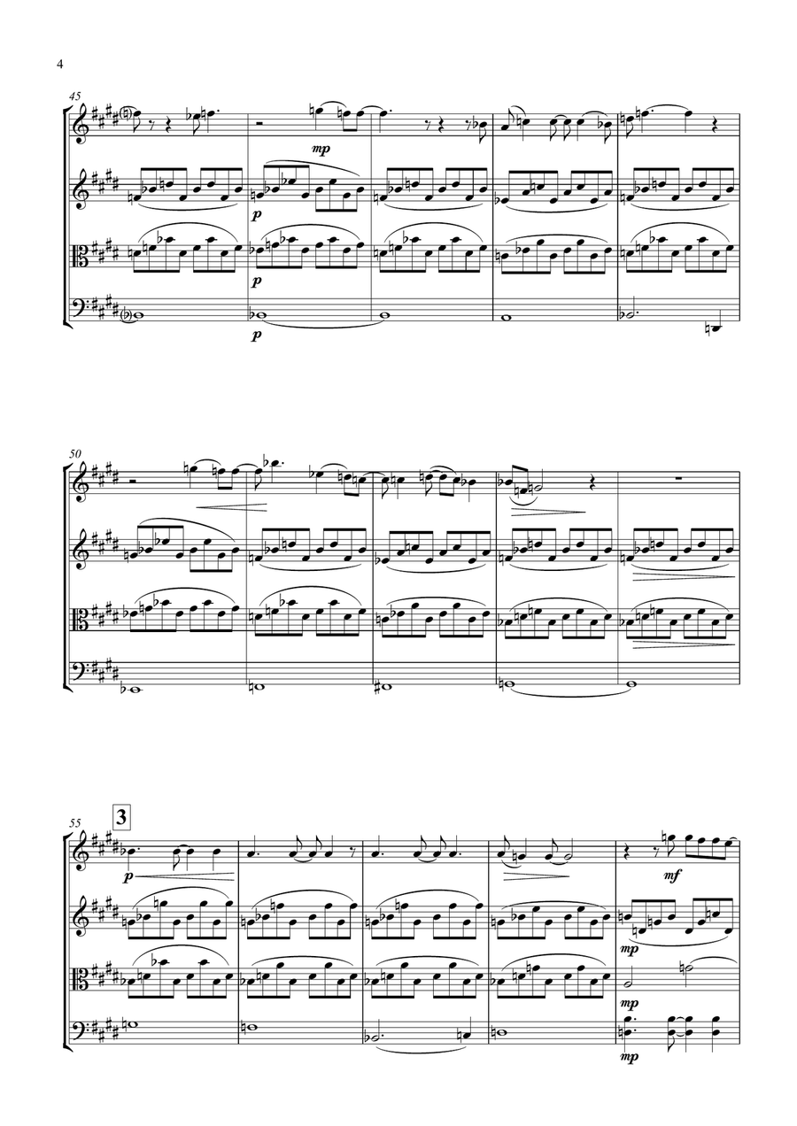 Supper's Ready String Quartet scores gallery preview page 4