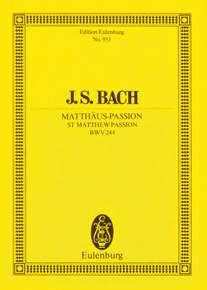 Book cover for St Matthew Passion